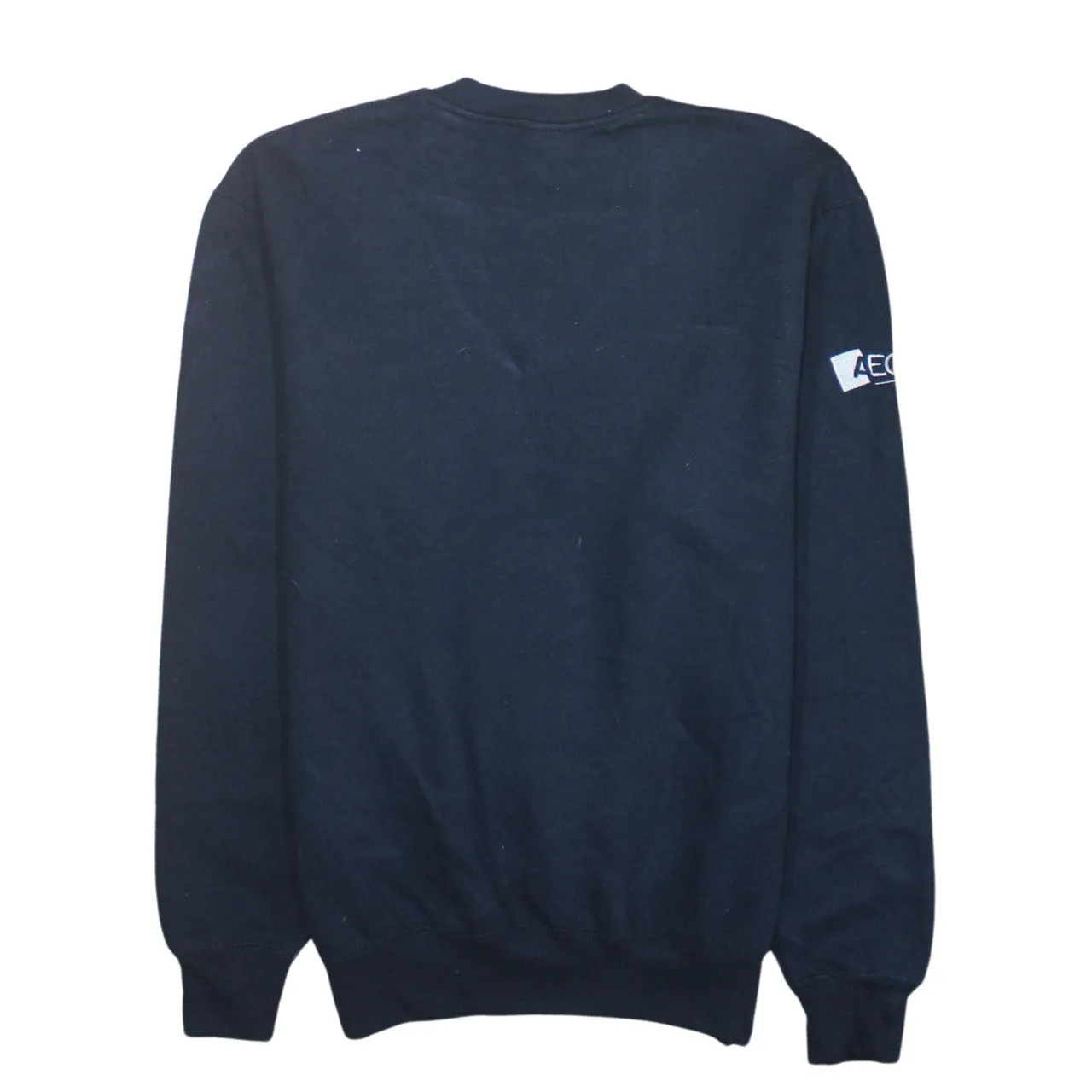 Russell Athletic 90's Lightweight V Neck Sweatshirt Small Navy Blue sold by Vintage Club product image thumbnail 2