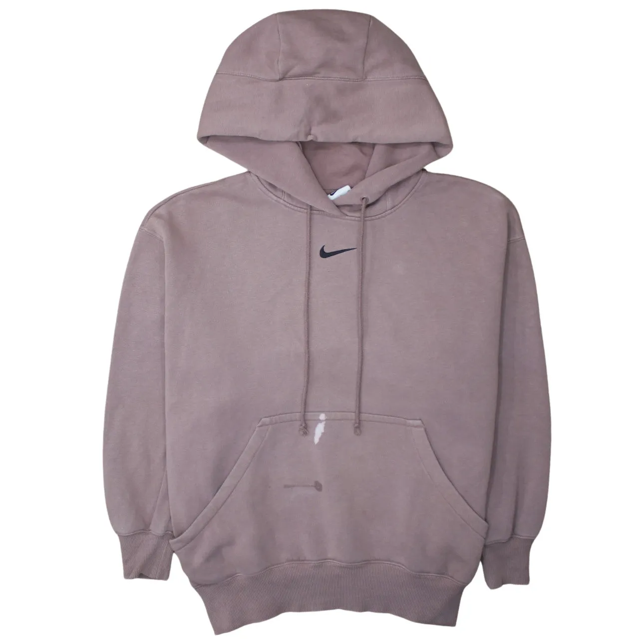 Nike 90's Center Middle Swoosh Pullover Hoodie Small Brown sold by Vintage Club