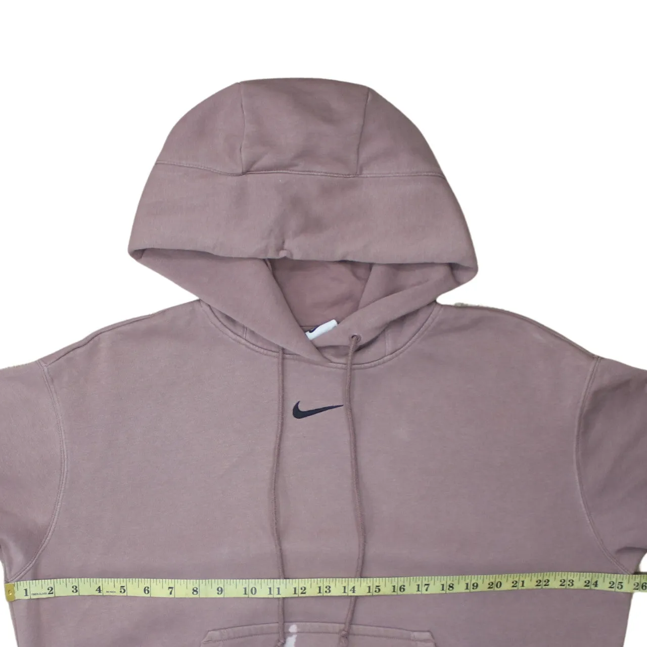 Nike 90's Center Middle Swoosh Pullover Hoodie Small Brown sold by Vintage Club product image thumbnail 5