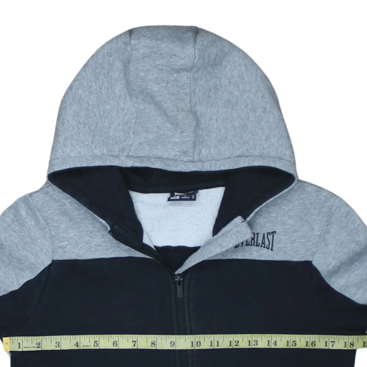 Everlast 90's Drawstring Pockets Full Zip Up Hoodie Small Black sold by Vintage Club product image thumbnail 5