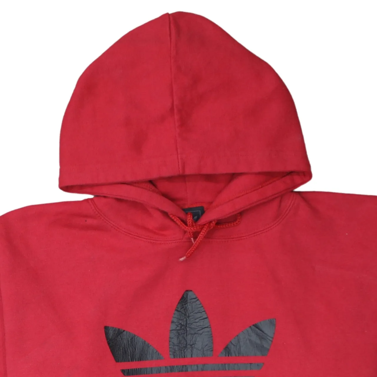 Adidas 90's Spellout Pullover Hoodie Medium Red sold by Vintage Club product image thumbnail 3