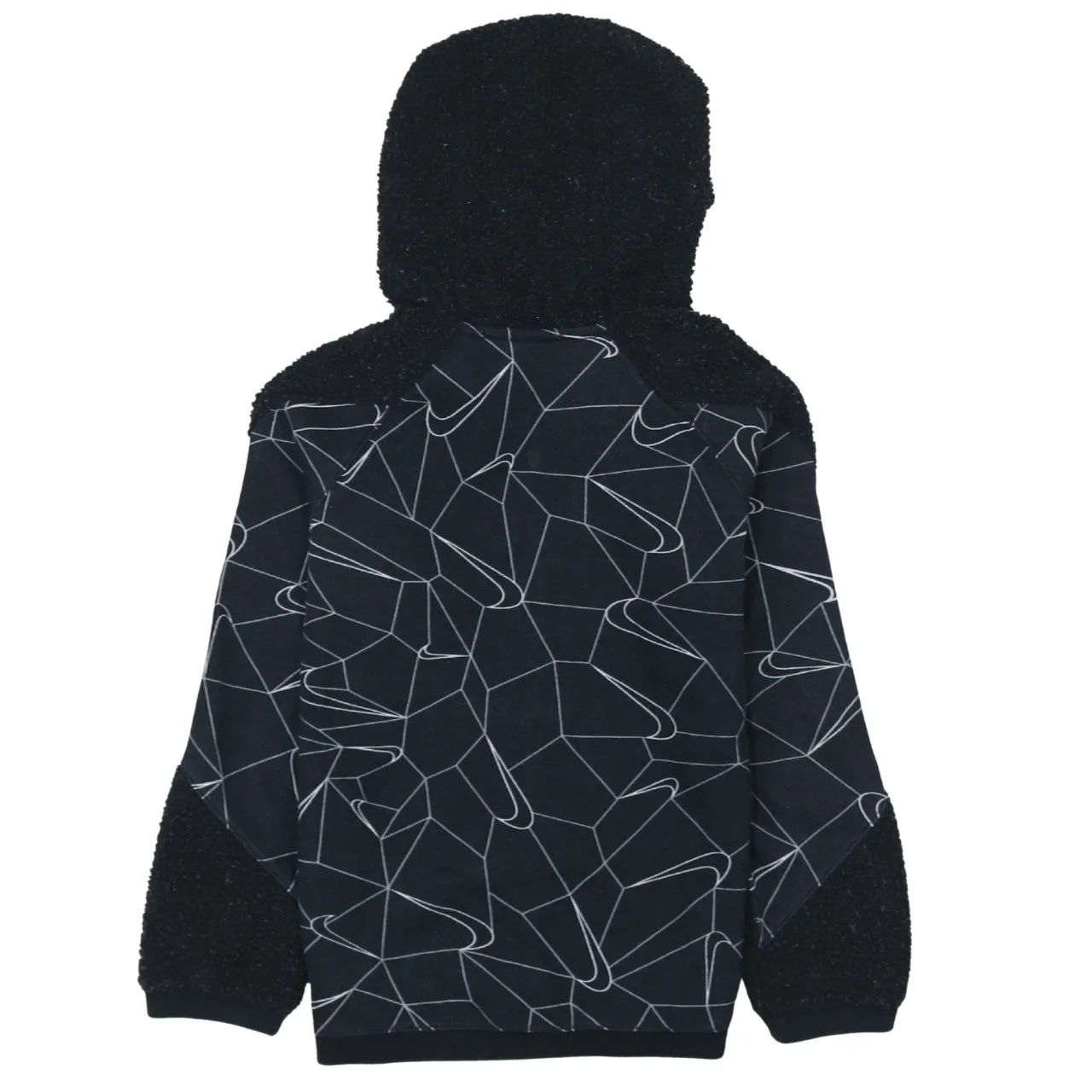 Nike 90's Swoosh Full Zip Up Hoodie Small Black sold by Vintage Club product image thumbnail 2