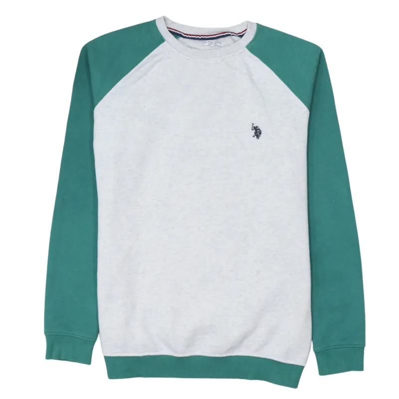 U.S Polo Assn 90's Lightweight Crew Neck Sweatshirt Medium  Grey sold by Vintage Club