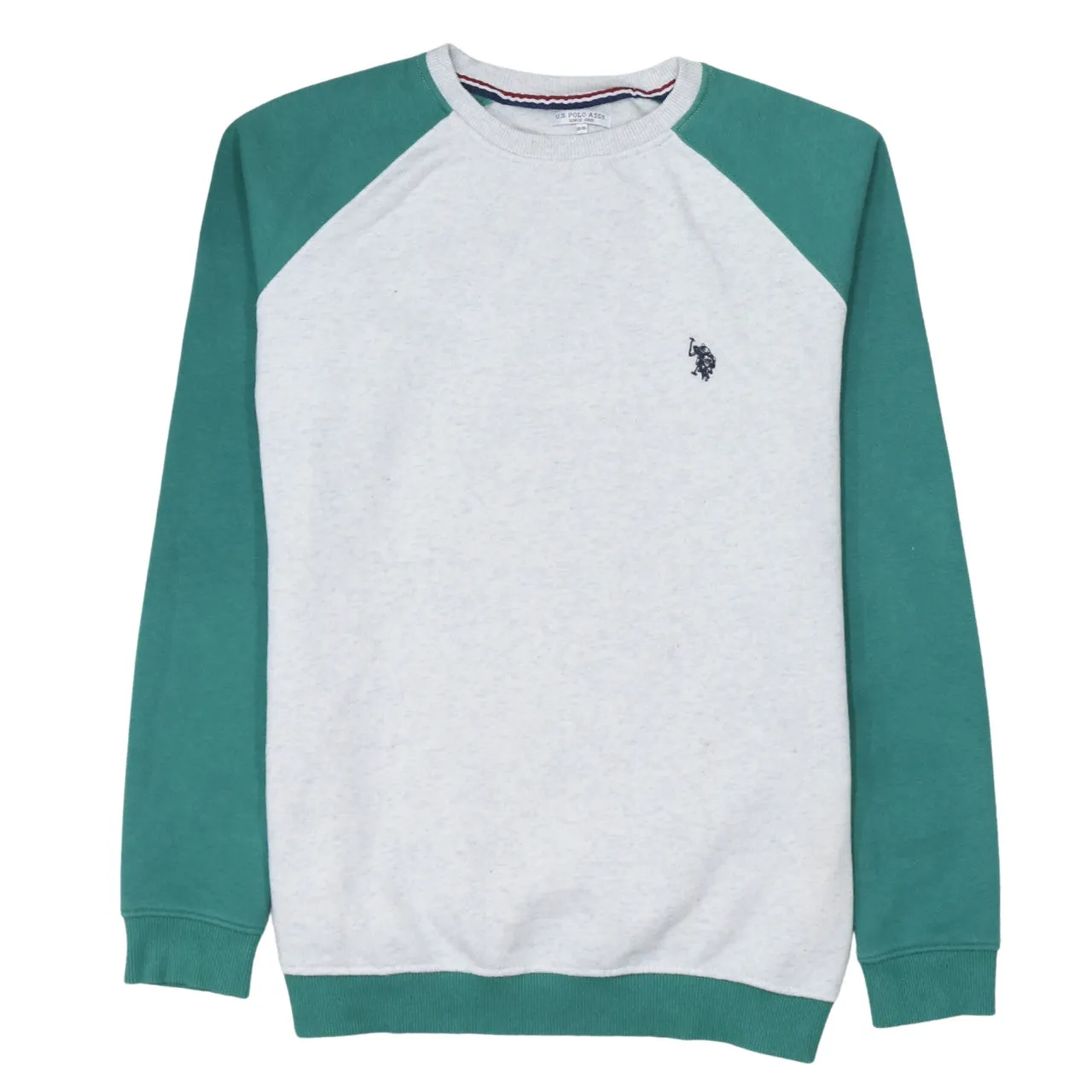 U.S Polo Assn 90's Lightweight Crew Neck Sweatshirt Medium Grey sold by Vintage Club