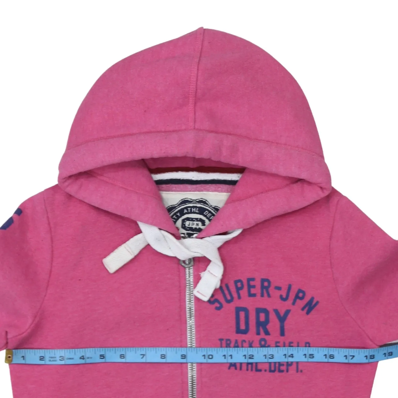 Super Dry 90's Lightweight Full Zip Up Hoodie Small Pink sold by Vintage Club product image thumbnail 5