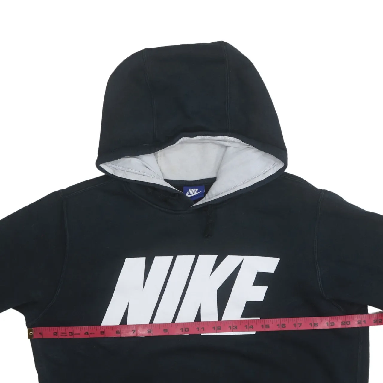 Nike 90's Spellout Pullover Hoodie Small Black sold by Vintage Club product image thumbnail 5