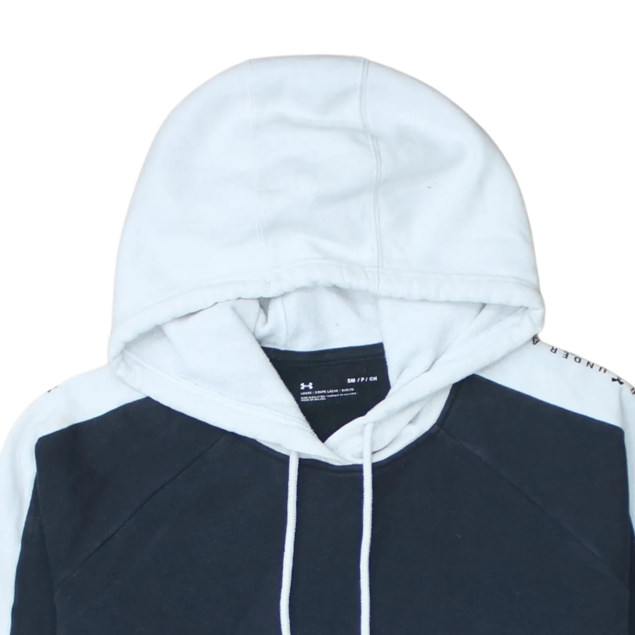 Under Armour 90's Drawstring Pockets Pullover Hoodie Small Black sold by Vintage Club product image thumbnail 3