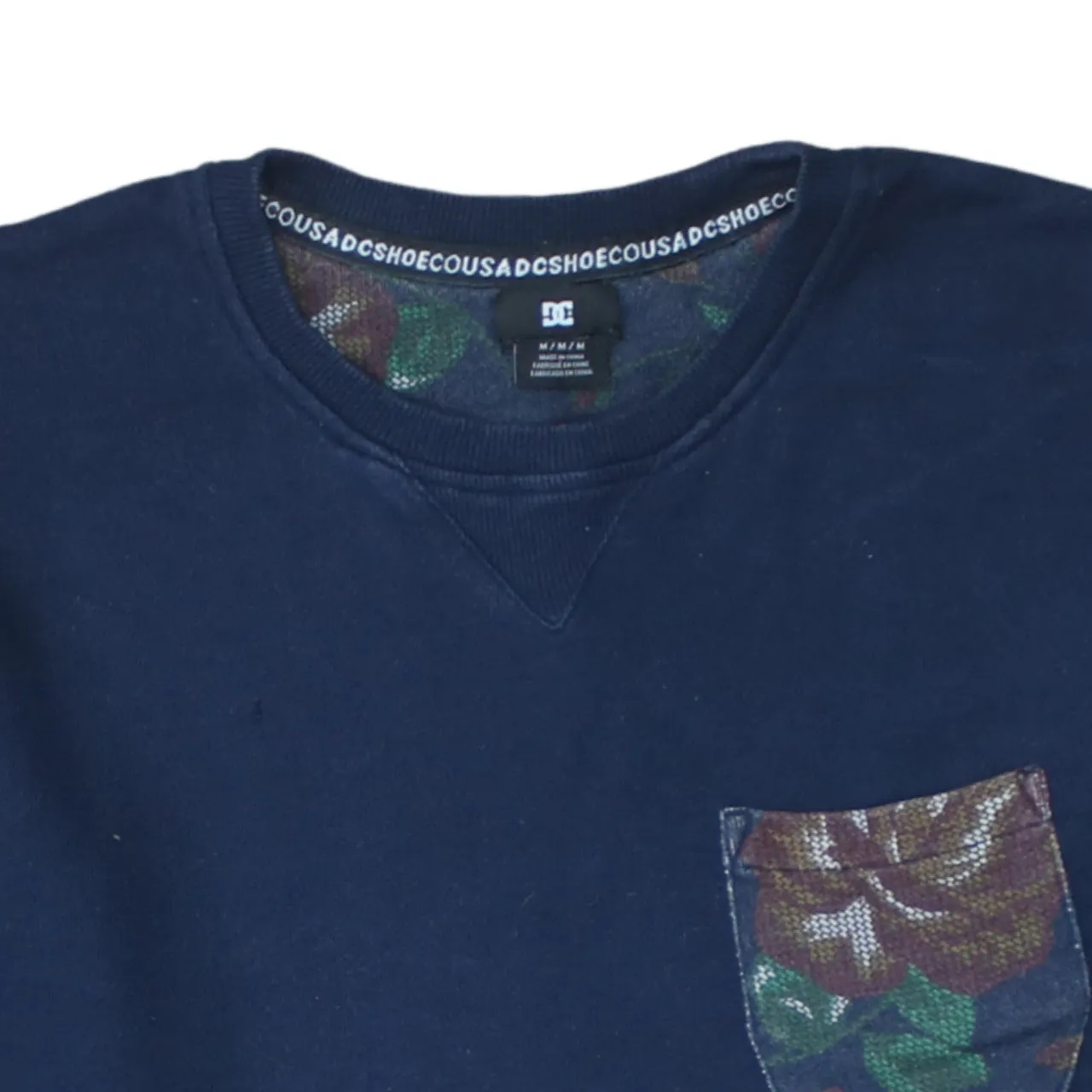 DC 90's Plain Crew Neck Sweatshirt Medium Navy Blue sold by Vintage Club product image thumbnail 3