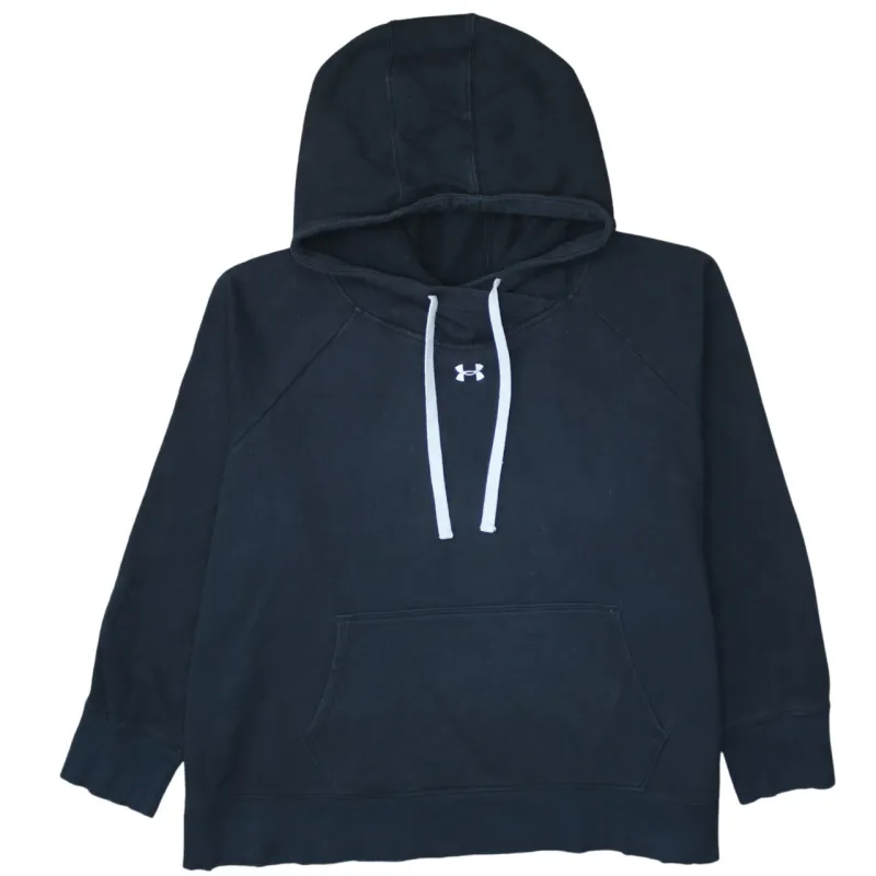 Under Armour 90's Drawstring Pockets Pullover Hoodie XXXLarge (3XL) Black sold by Vintage Club