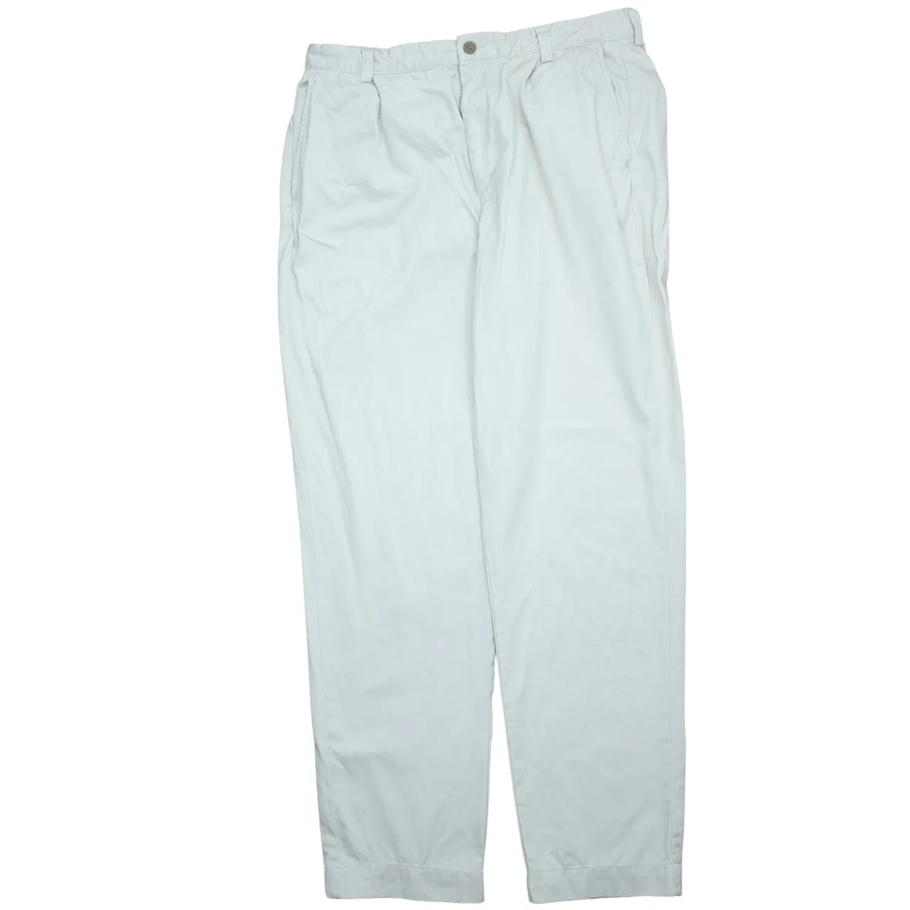 Polo Ralph Lauren 90's Drawstring Pockets Straight Leg Baggy Trousers / Pants 36 Beige Cream sold by Vintage Club product image thumbnail 2