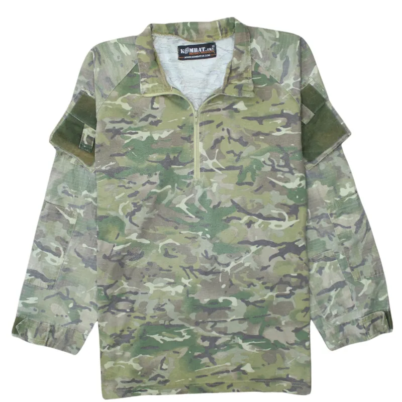 Retro 90's Plain Quarter Zip Windbreaker Medium Green sold by Vintage Club