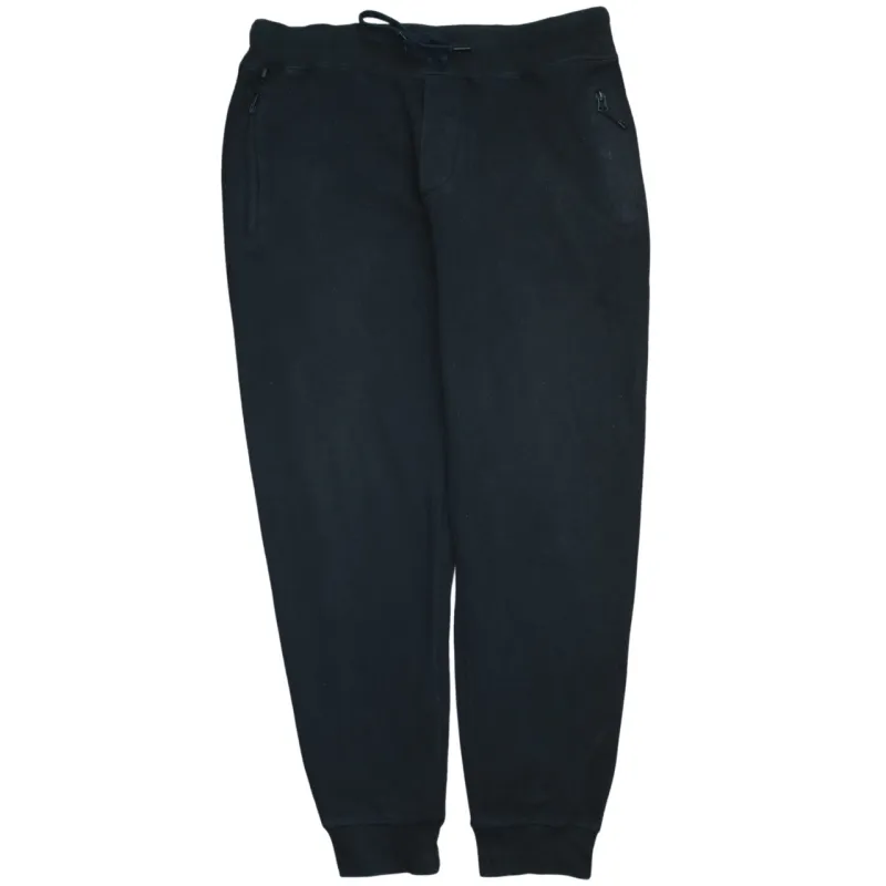 Polo Ralph Lauren 90's Rib Cuff Casual Joggers / Sweatpants Large Black made by Polo by Ralph Lauren
