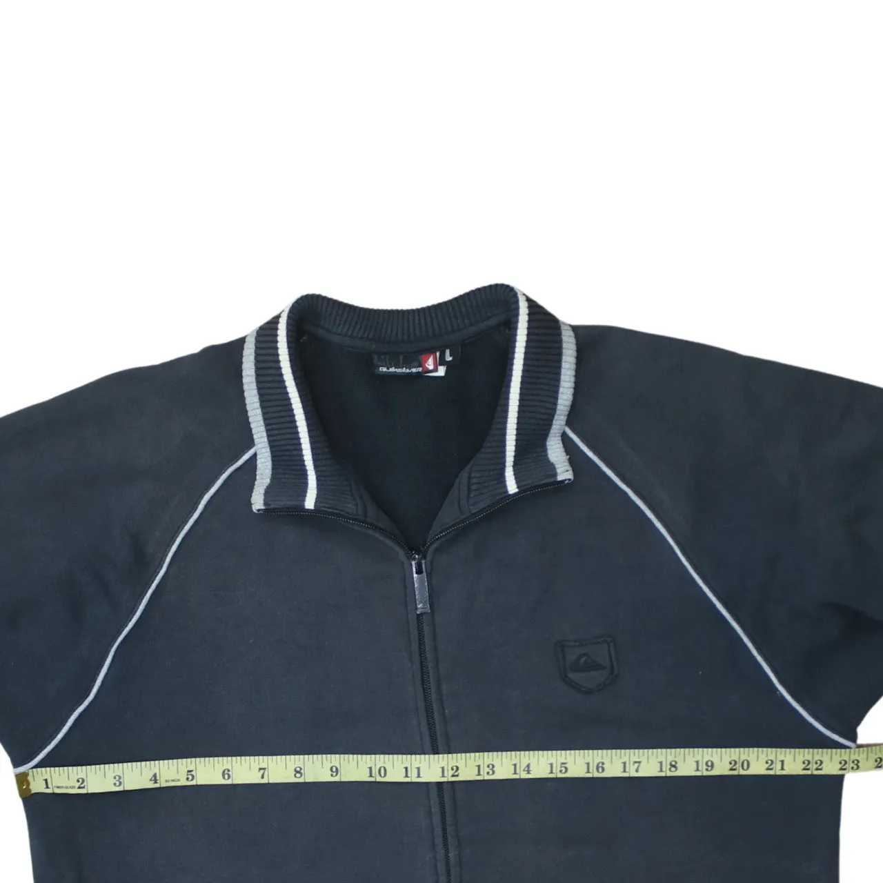 QuikSilver 90's Lightweight Full Zip Up Sweatshirt Large Black sold by Vintage Club product image thumbnail 5