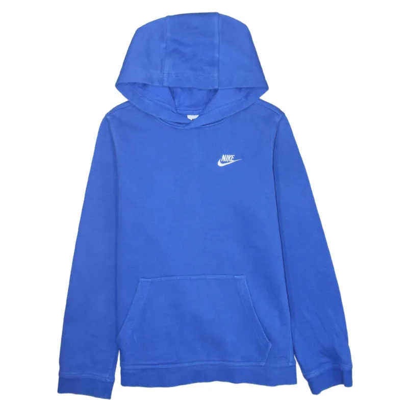 Nike 90's Swoosh Pullover Hoodie XLarge Blue sold by Vintage Club