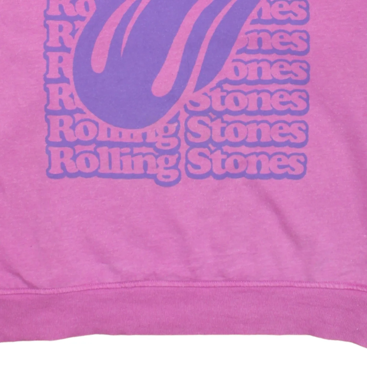 Rolling Stones 90's Spellout Crew Neck Sweatshirt XLarge Pink sold by Vintage Club product image thumbnail 4