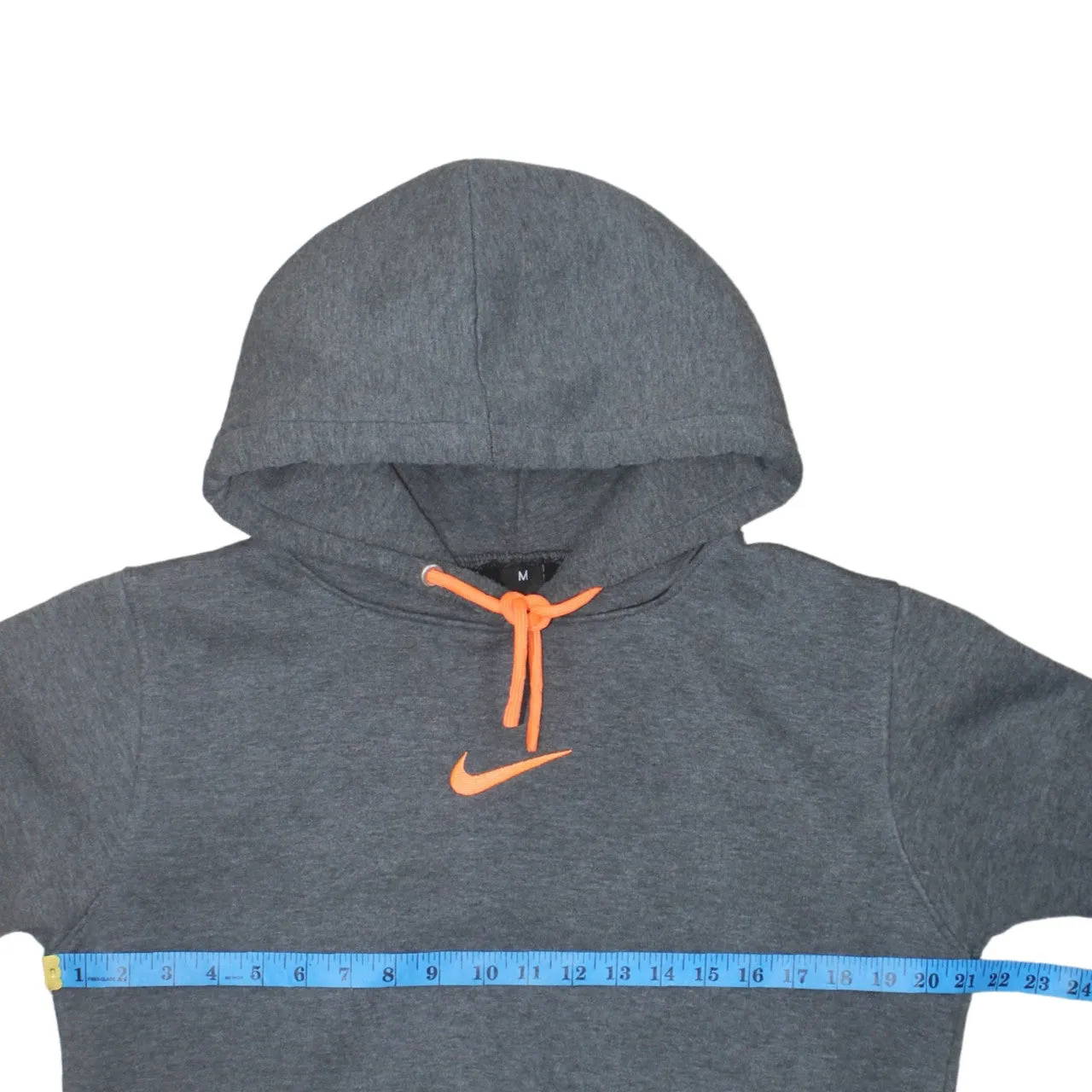 Nike 90's Center Middle Swoosh Pullover Hoodie Medium Grey sold by Vintage Club product image thumbnail 5