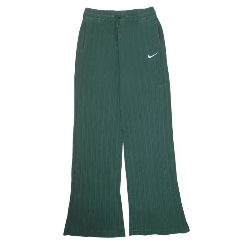 Nike 90's Swoosh Straight Leg Baggy Trousers / Pants Small Green made by Nike