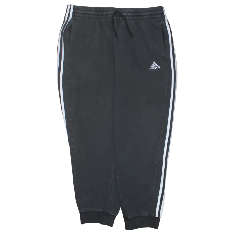 Adidas 90's 3 Stripes Casual Joggers / Sweatpants XXLarge (2XL) Black sold by Vintage Club