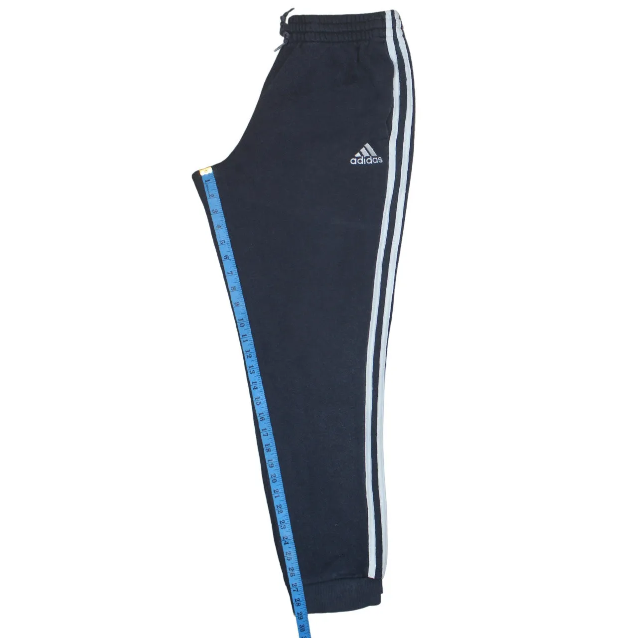 Adidas 90's 3 Stripes Casual Joggers / Sweatpants Medium Navy Blue sold by Vintage Club product image thumbnail 5