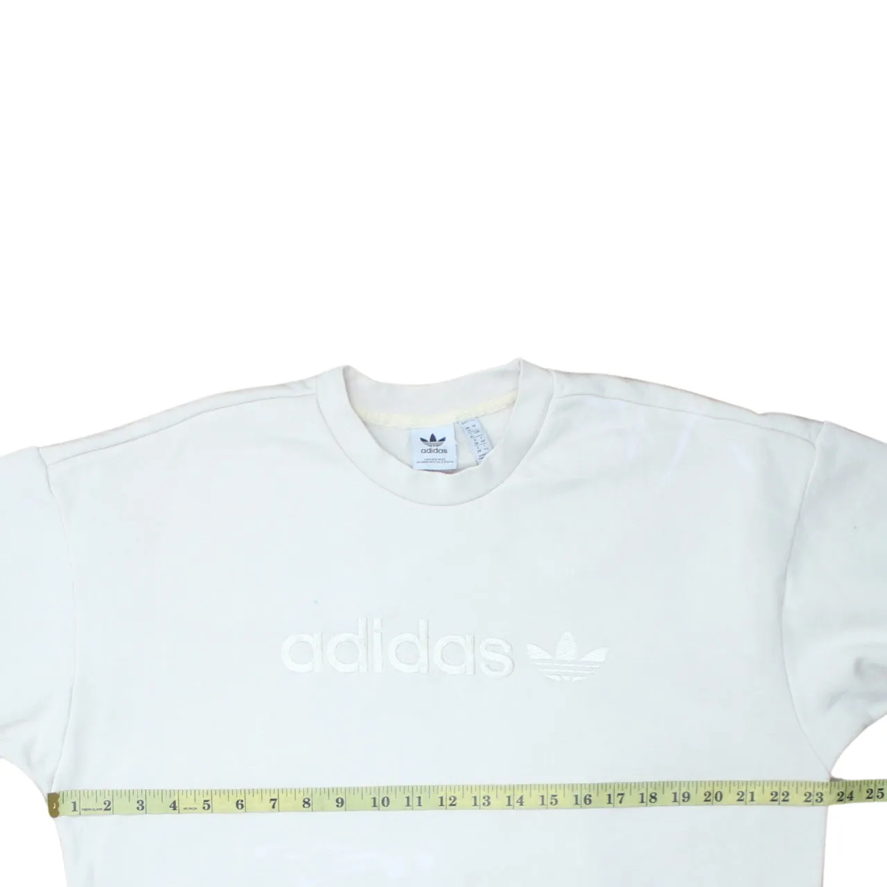 Adidas 90's Spellout Crew Neck Sweatshirt XLarge Beige Cream sold by Vintage Club product image thumbnail 5