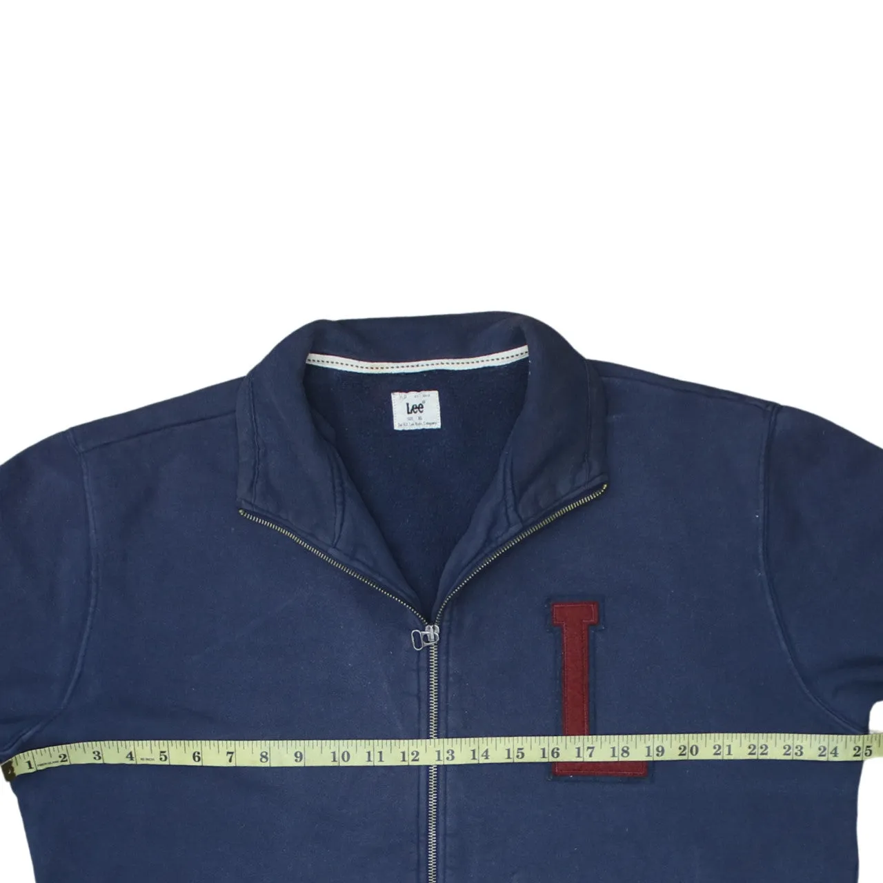 Lee 90's Lightweight Full Zip Up Sweatshirt XLarge Navy Blue sold by Vintage Club product image thumbnail 5