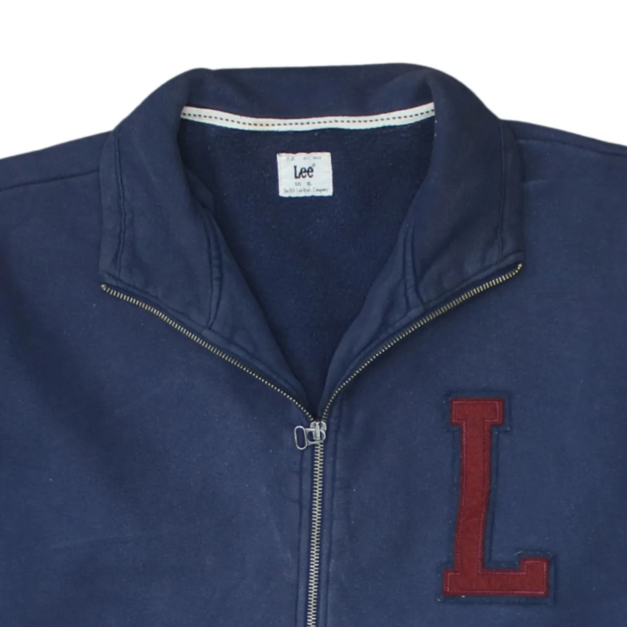 Lee 90's Lightweight Full Zip Up Sweatshirt XLarge Navy Blue sold by Vintage Club product image thumbnail 3