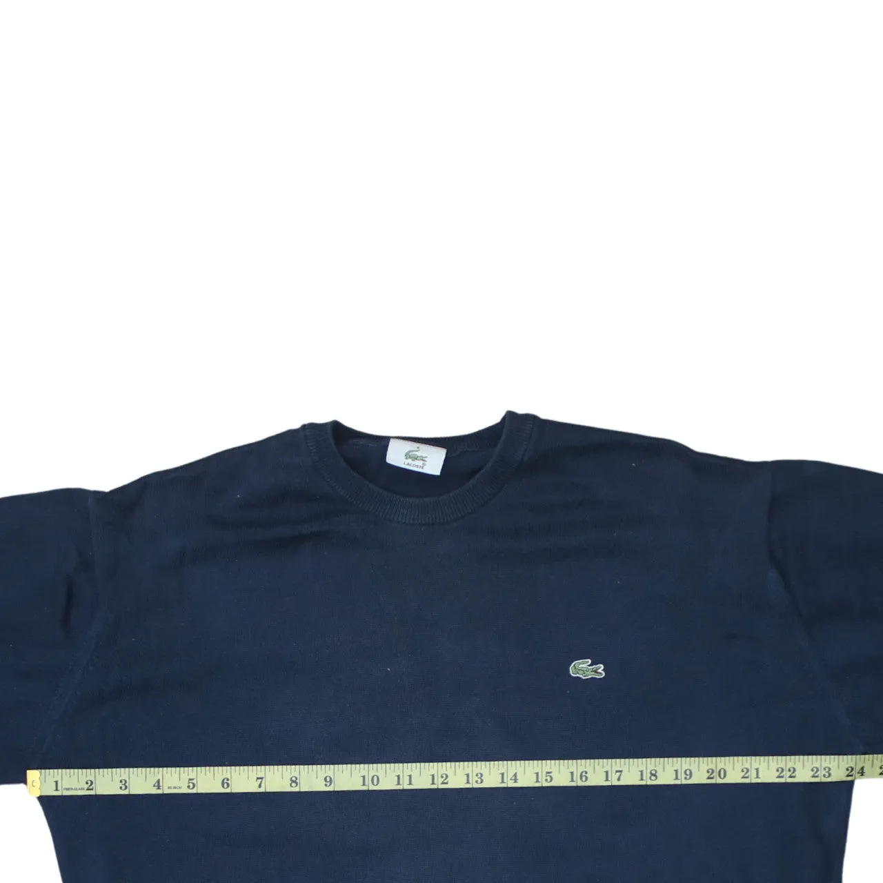 Lacoste 90's Lightweight Crew Neck Sweatshirt Large Navy Blue sold by Vintage Club product image thumbnail 5