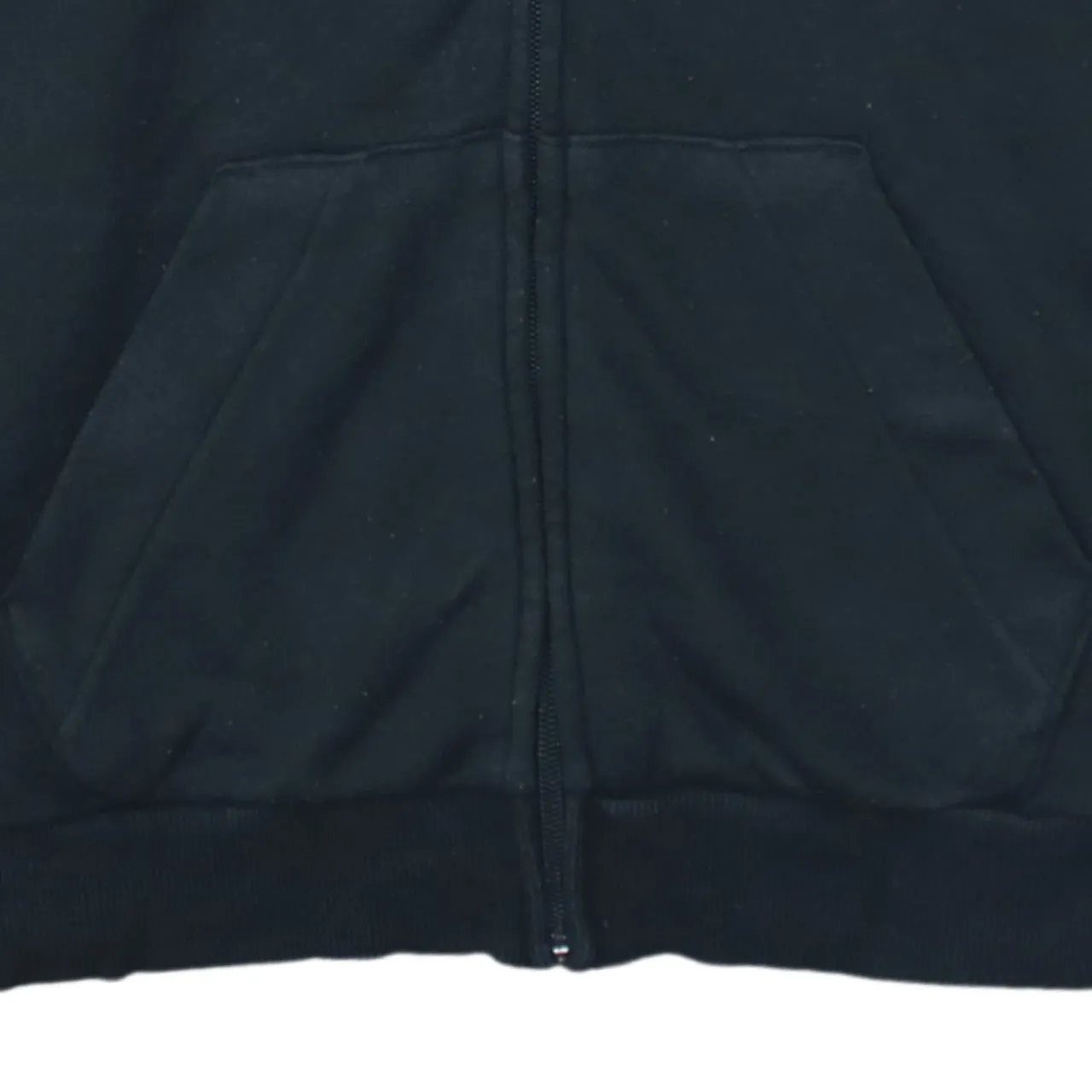 Adidas 90's Drawstring Pockets Full Zip Up Hoodie Large Black sold by Vintage Club product image thumbnail 4