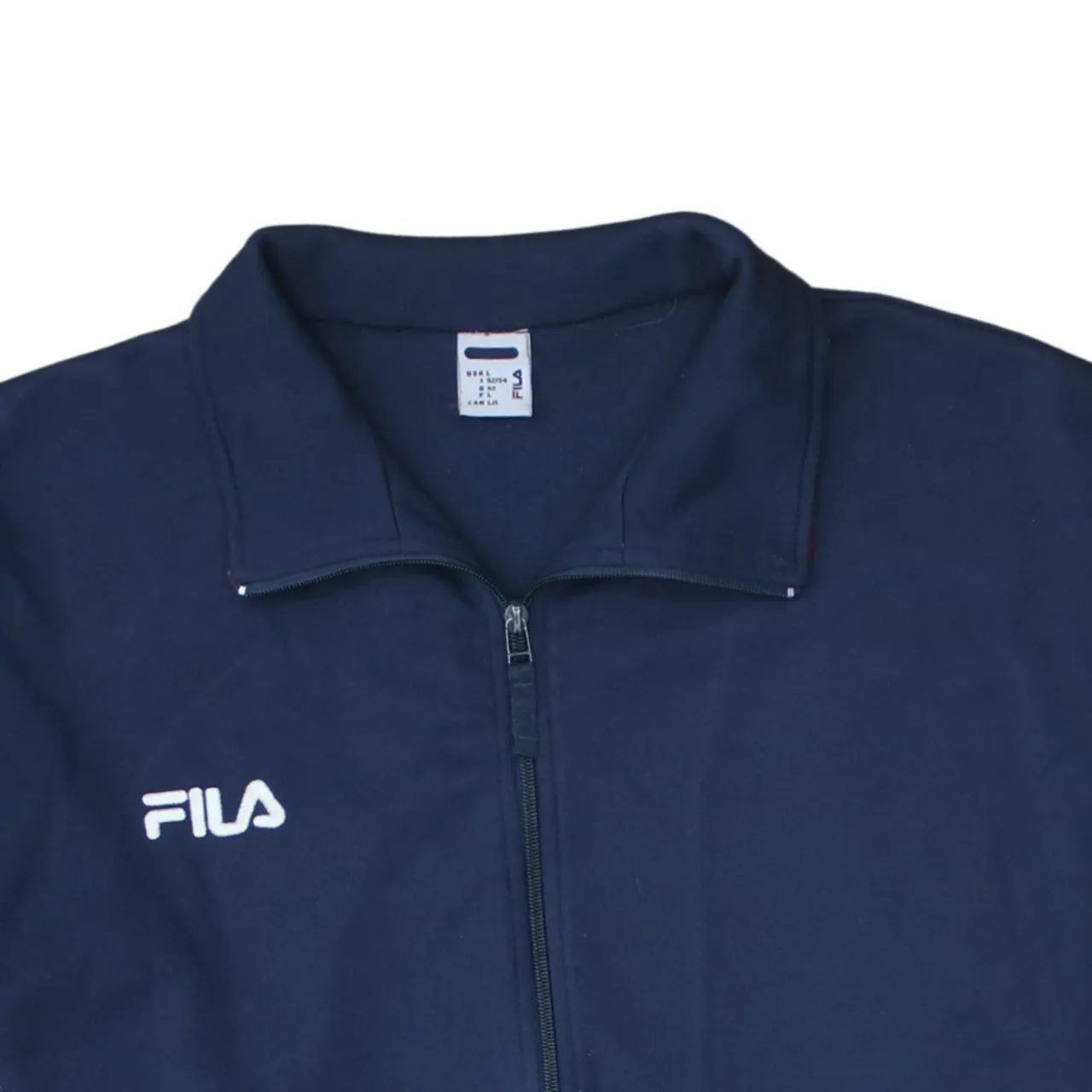 Fila 90's Lightweight Full Zip Up Sweatshirt Large Navy Blue sold by Vintage Club product image thumbnail 3