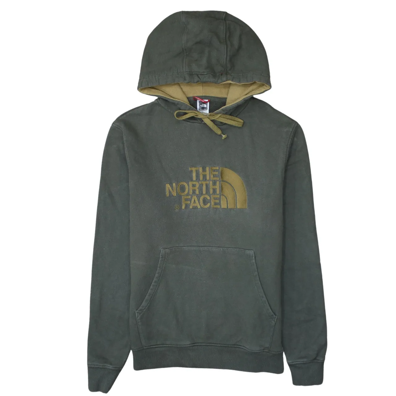 The North Face 90's Spellout Pullover Hoodie Medium Green sold by Vintage Club