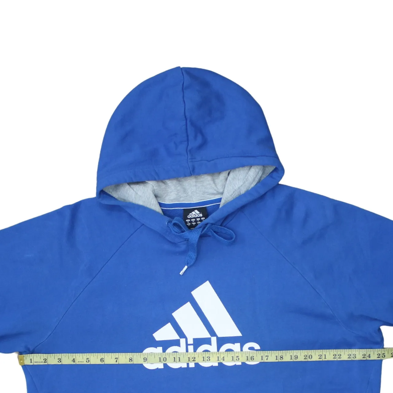 Adidas 90's Spellout Pullover Hoodie XLarge Blue sold by Vintage Club product image thumbnail 5