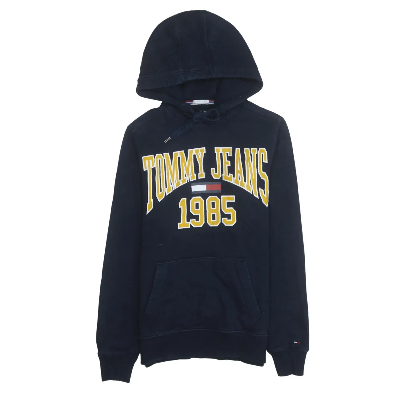 Tommy Jeans 90's Spellout Pullover Hoodie XSmall Navy Blue sold by Vintage Club
