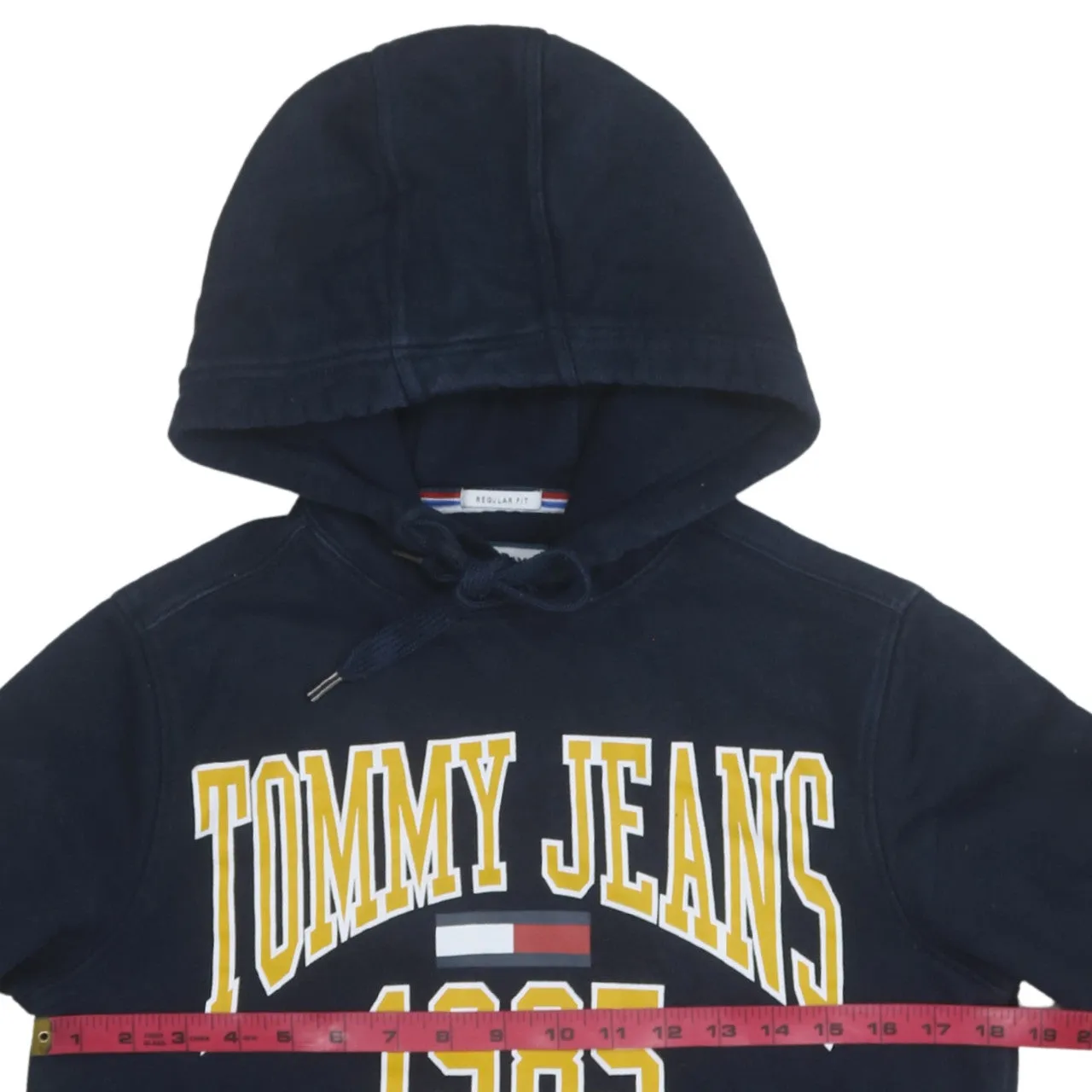 Tommy Jeans 90's Spellout Pullover Hoodie XSmall Navy Blue sold by Vintage Club product image thumbnail 5