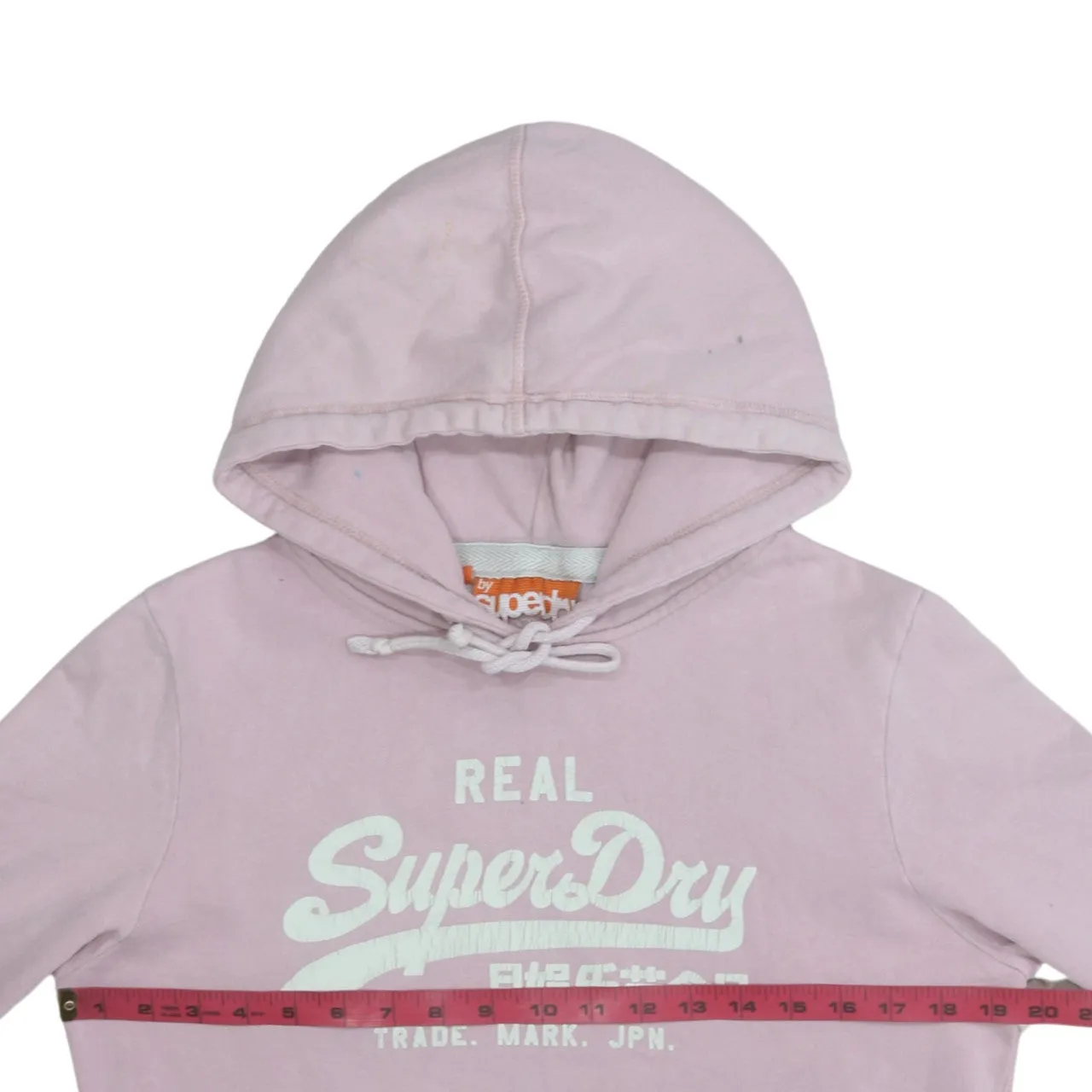 Super Dry 90's Spellout Pullover Hoodie Large Pink sold by Vintage Club product image thumbnail 5
