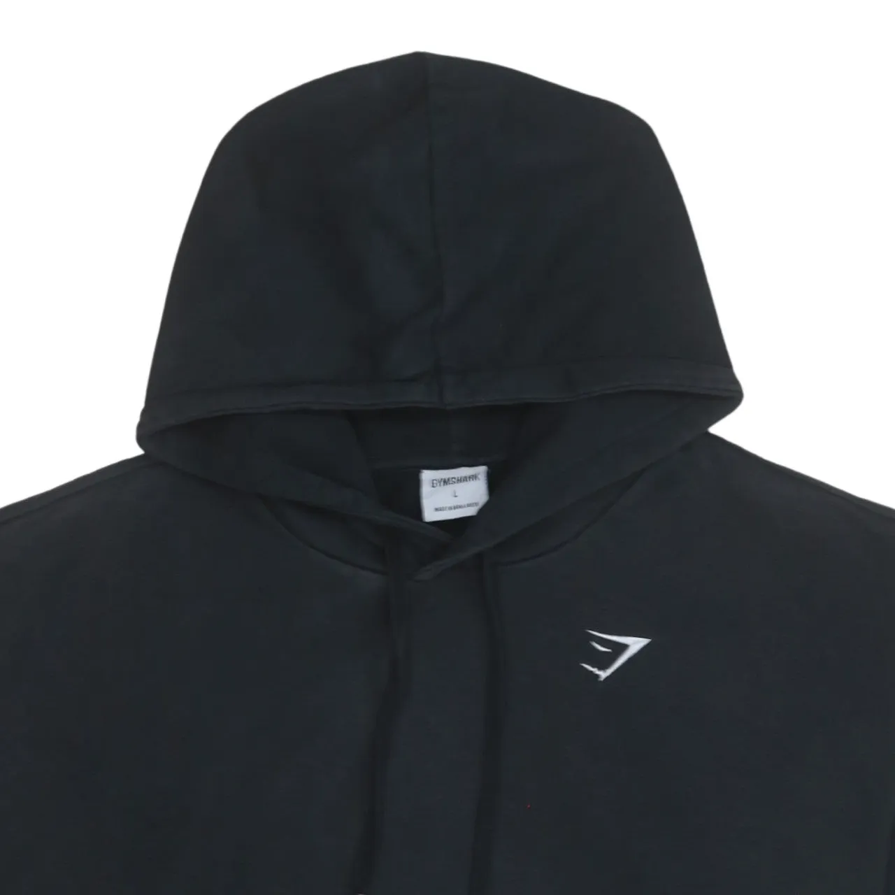 Gym Shark 90's Drawstring Pockets Pullover Hoodie Large Black sold by Vintage Club product image thumbnail 3