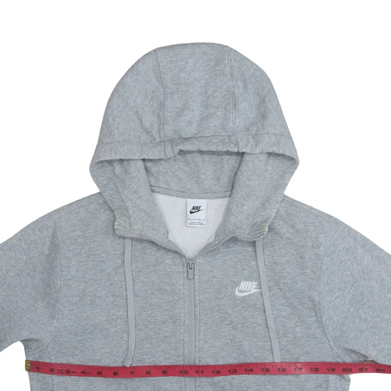 Nike 90's Swoosh Full Zip Up Hoodie XSmall Grey sold by Vintage Club product image thumbnail 5
