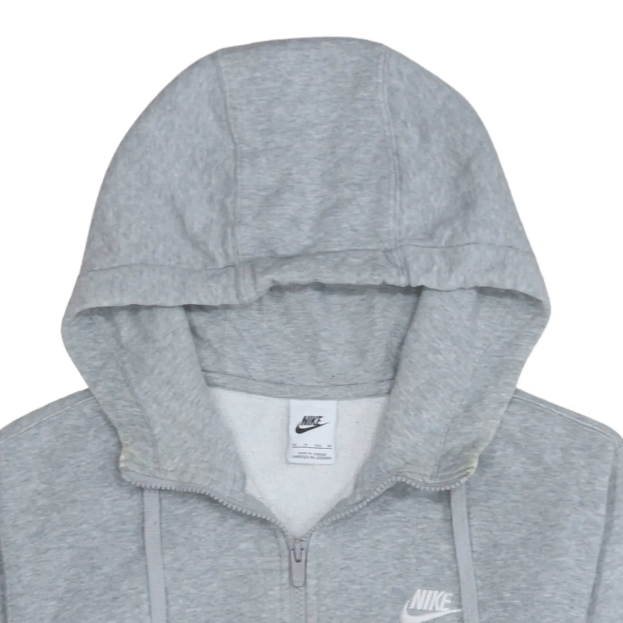 Nike 90's Swoosh Full Zip Up Hoodie XSmall Grey sold by Vintage Club product image thumbnail 3