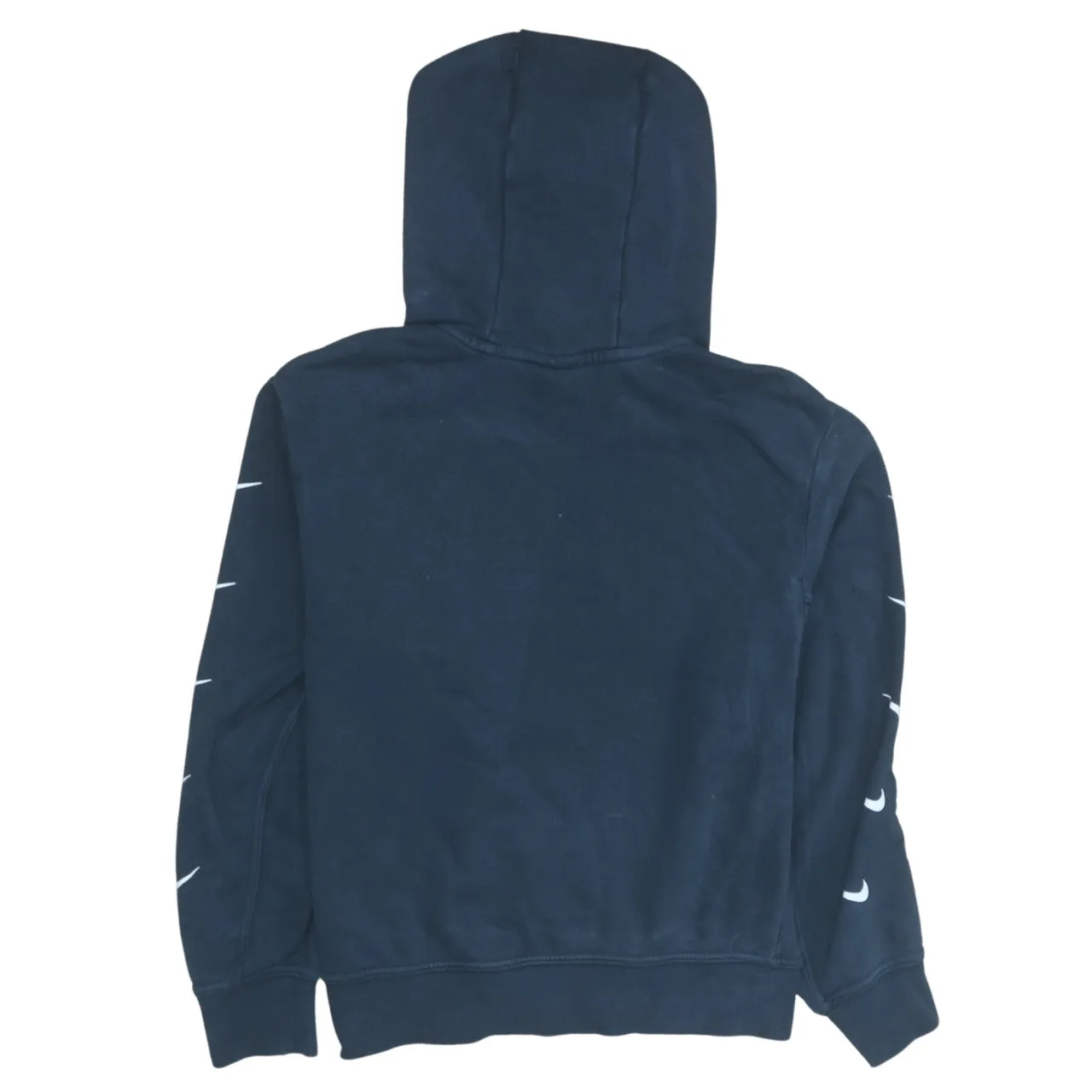 Nike 90's Center Middle Swoosh Pullover Hoodie Large Black sold by Vintage Club product image thumbnail 2