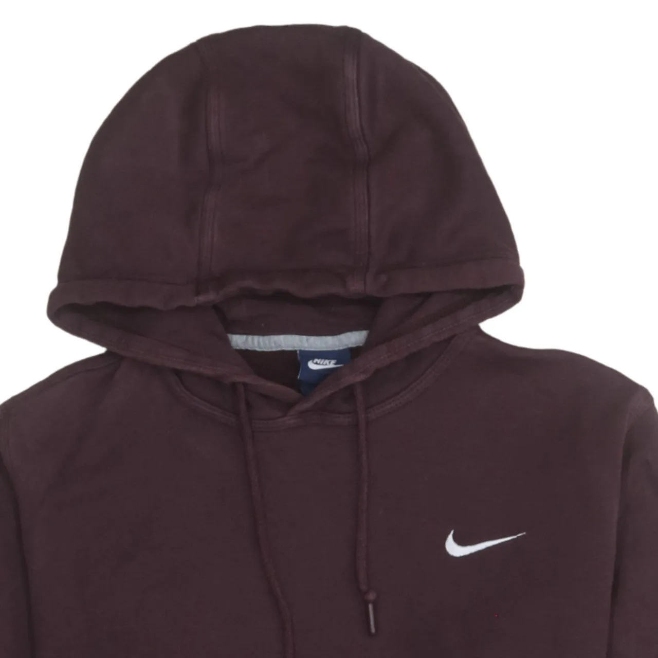 Nike 90's Swoosh Pullover Hoodie Medium Burgundy Red sold by Vintage Club product image thumbnail 3