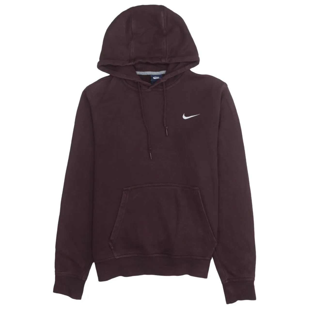 Nike 90's Swoosh Pullover Hoodie Medium Burgundy Red sold by Vintage Club