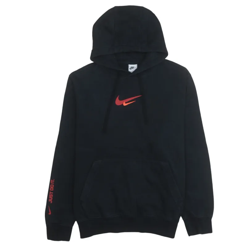 Nike 90's Center Middle Swoosh Pullover Hoodie Large Black sold by Vintage Club