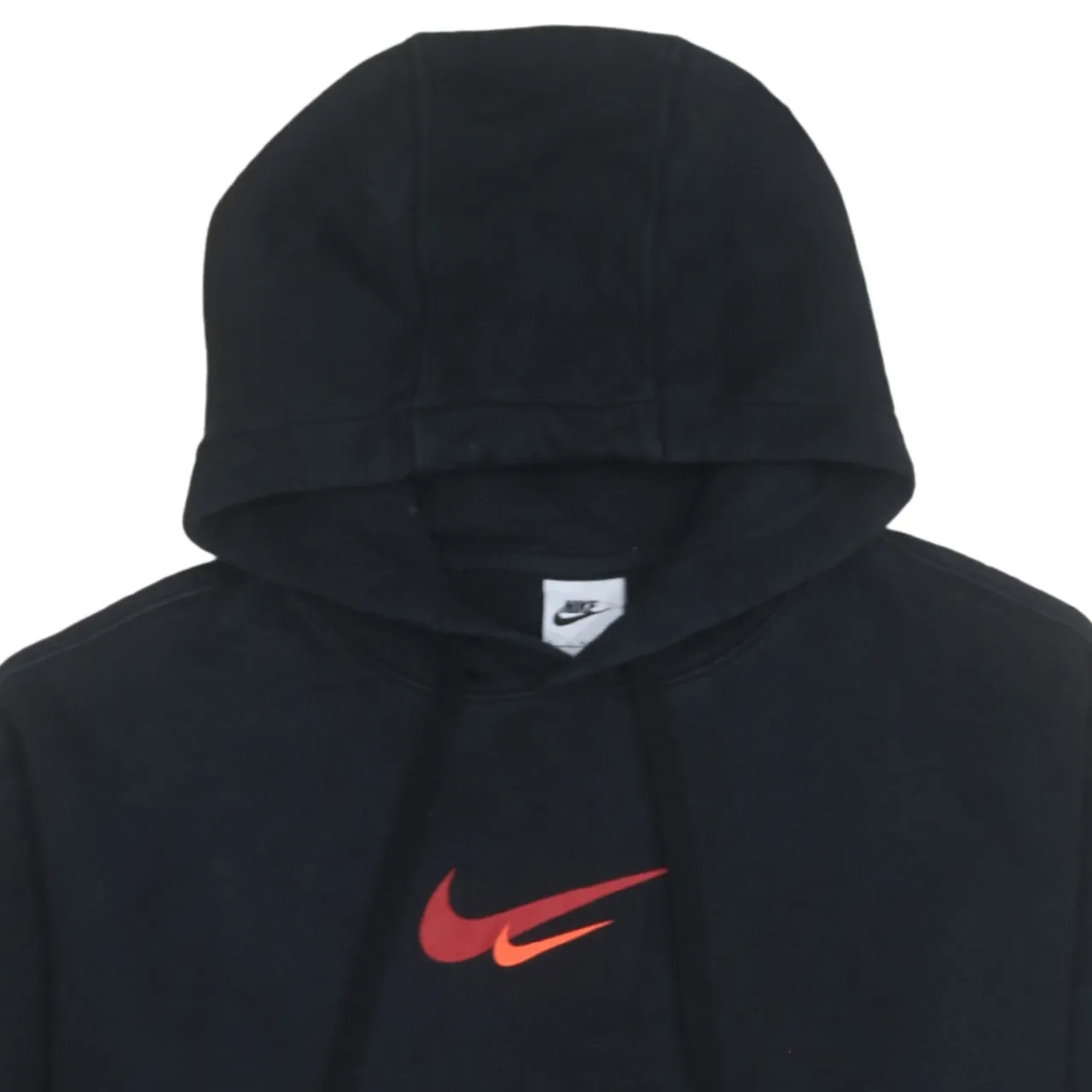 Nike 90's Center Middle Swoosh Pullover Hoodie Large Black sold by Vintage Club product image thumbnail 3