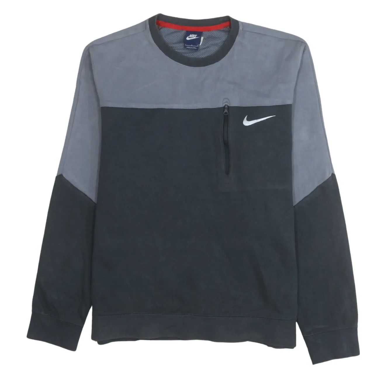 Nike 90's Swoosh Crew Neck Sweatshirt Large Grey sold by Vintage Club