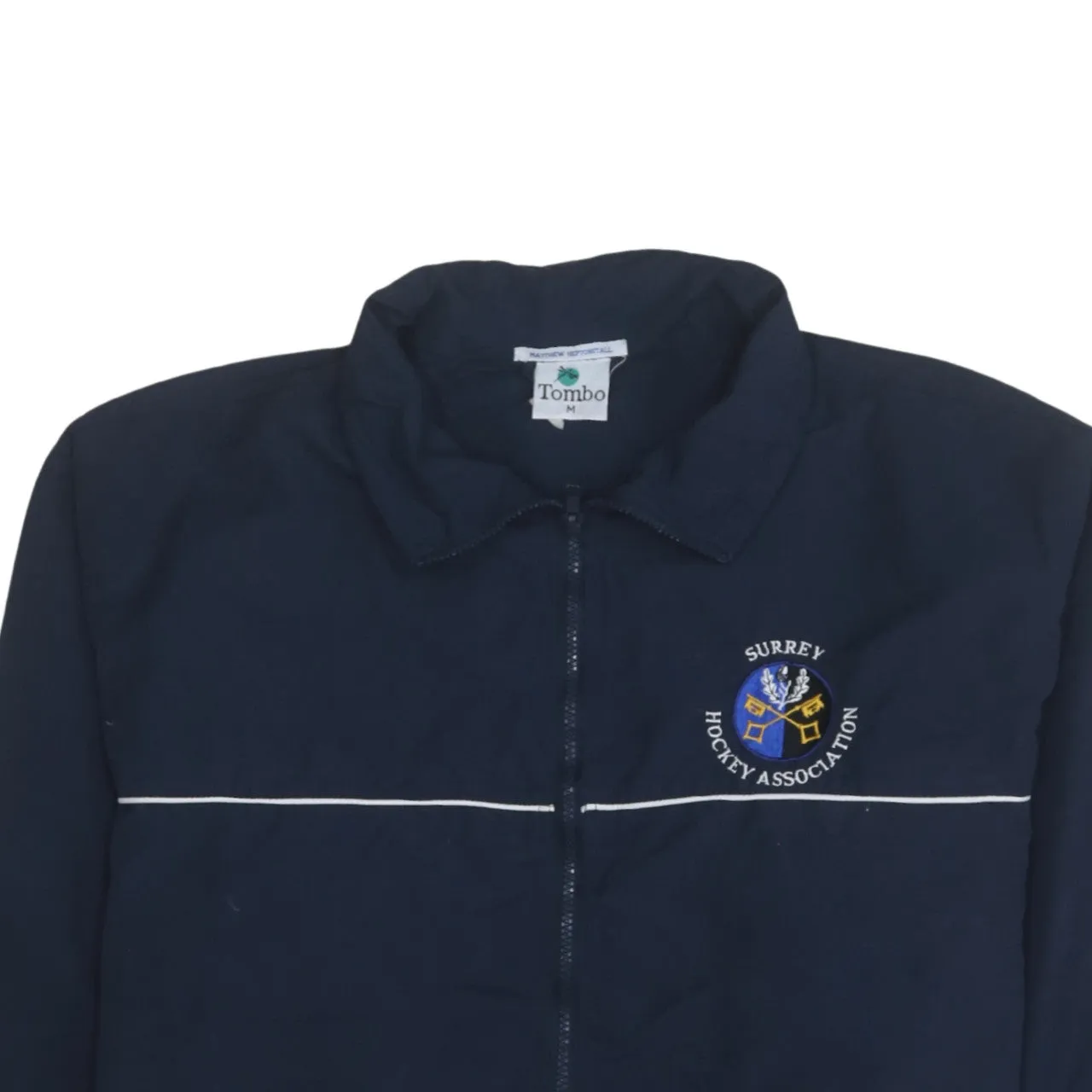 Retro 90's Lightweight Full Zip Up Windbreaker Medium Navy Blue sold by Vintage Club product image thumbnail 3