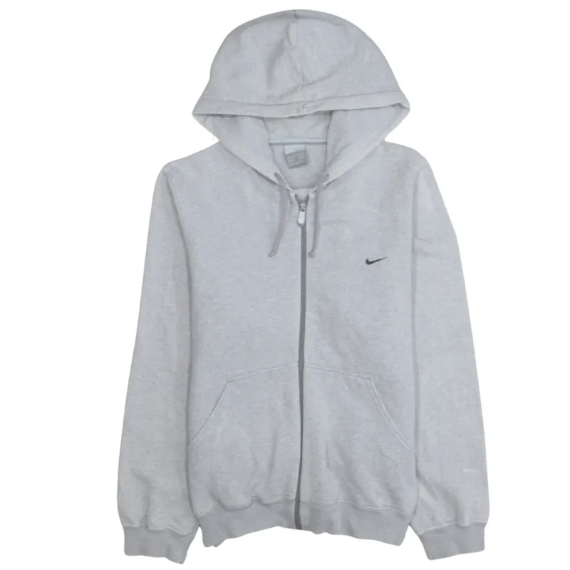 Nike 90's Swoosh Full Zip Up Hoodie Small Grey sold by Vintage Club