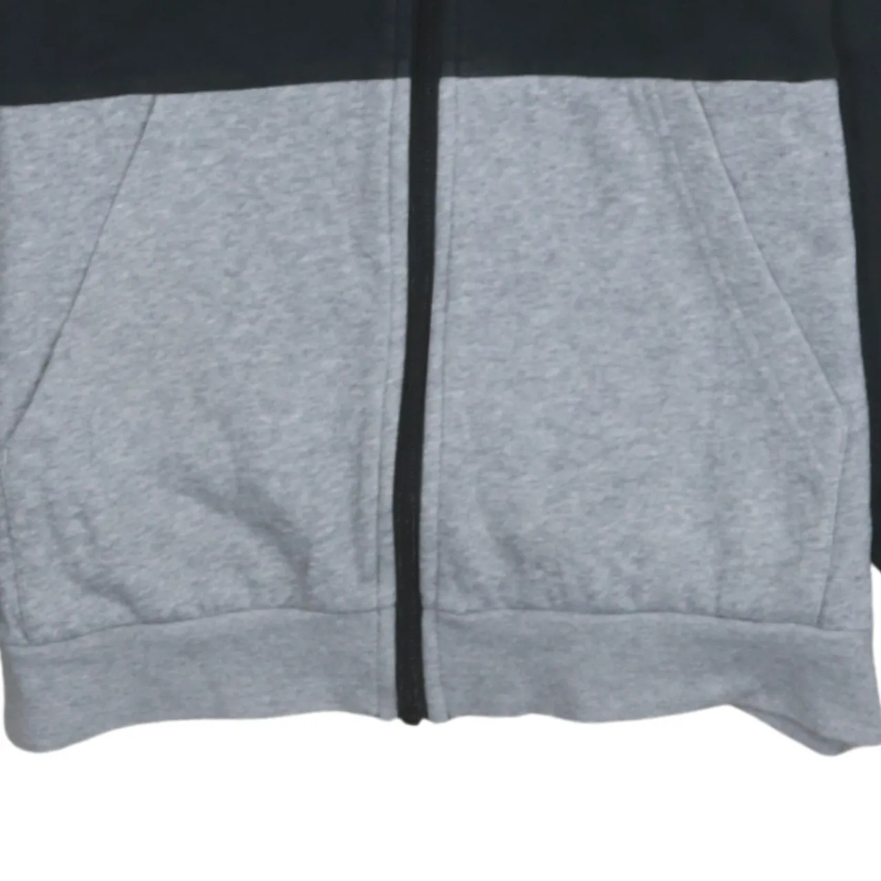 Adidas 90's Striped Sleeve Full Zip Up Hoodie Medium Black sold by Vintage Club product image thumbnail 4