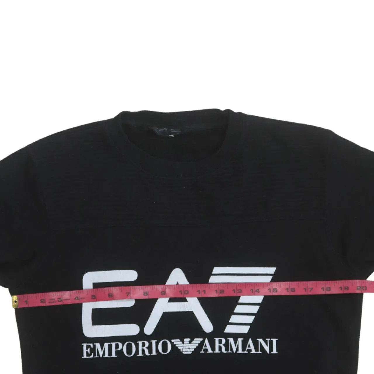 Emporio Armani 90's Spellout Crew Neck Sweatshirt Medium Black sold by Vintage Club product image thumbnail 5