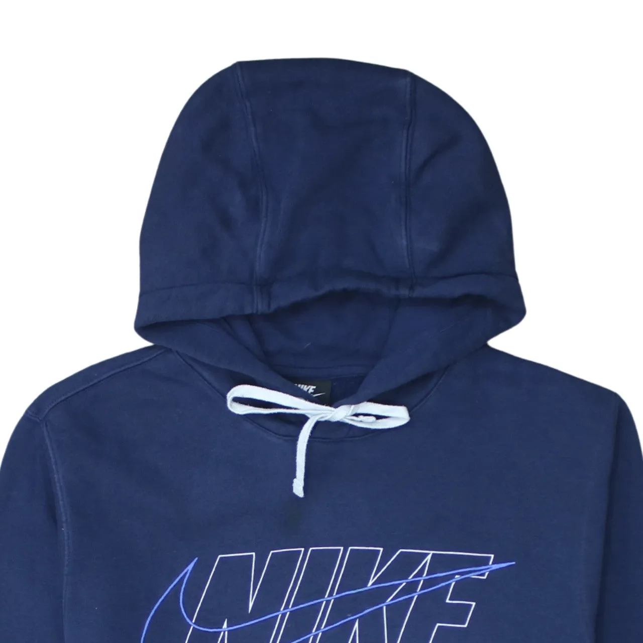 Nike 90's Center Middle Swoosh Pullover Hoodie Small Navy Blue sold by Vintage Club product image thumbnail 3