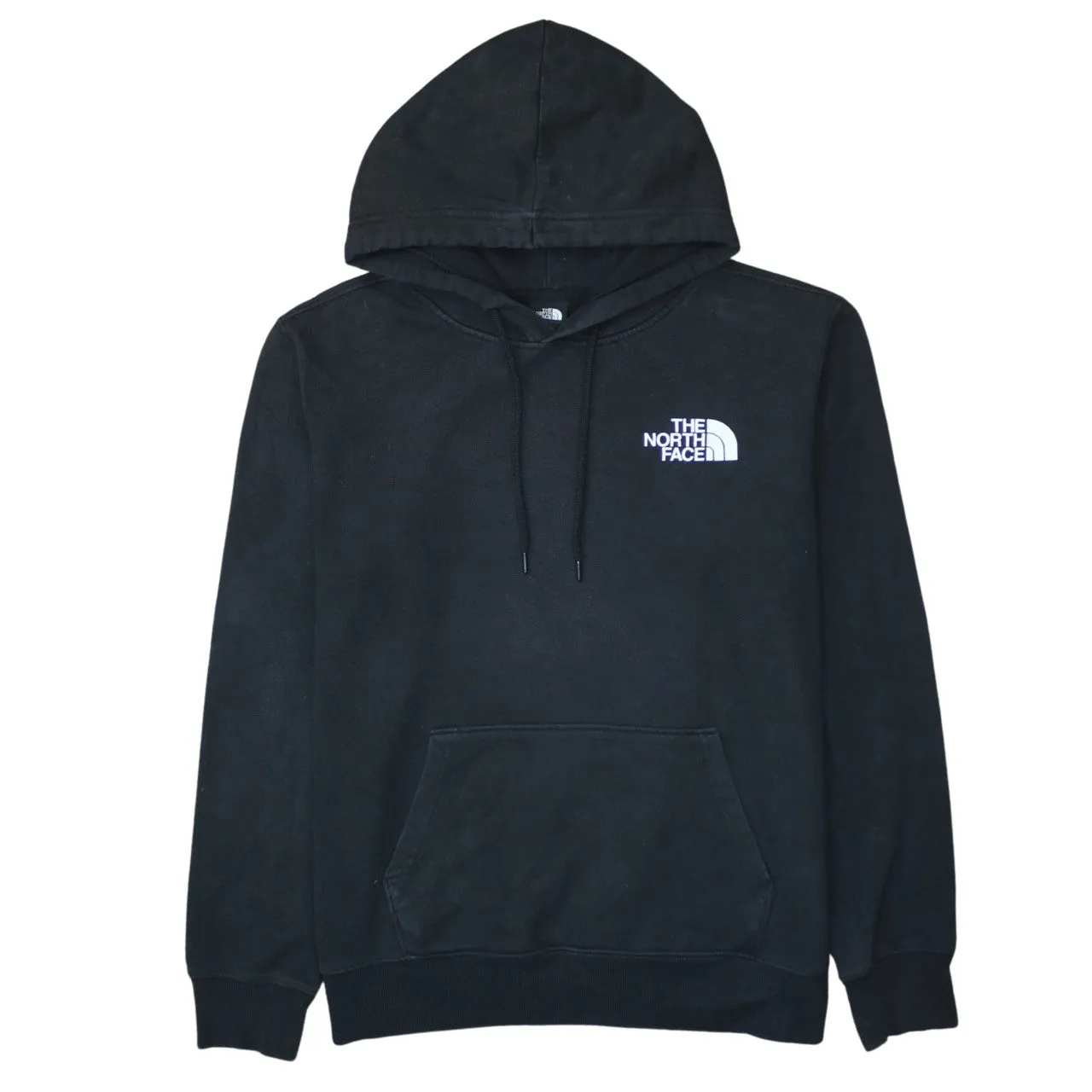 The North Face 90's Drawstring Pockets Pullover Hoodie Medium Black sold by Vintage Club