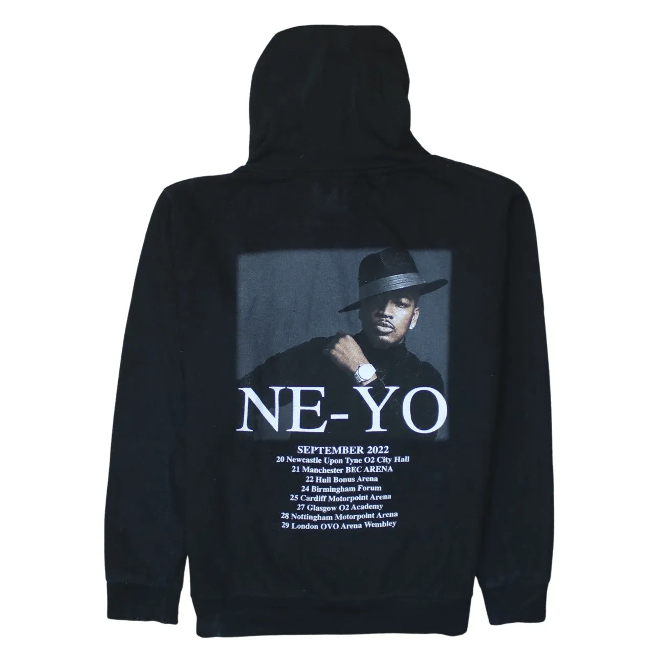 Retro 90's Drawstring Pockets Pullover Hoodie Medium Black sold by Vintage Club product image thumbnail 2